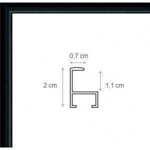 Cadre Bois Noir complet | 24x36 cm